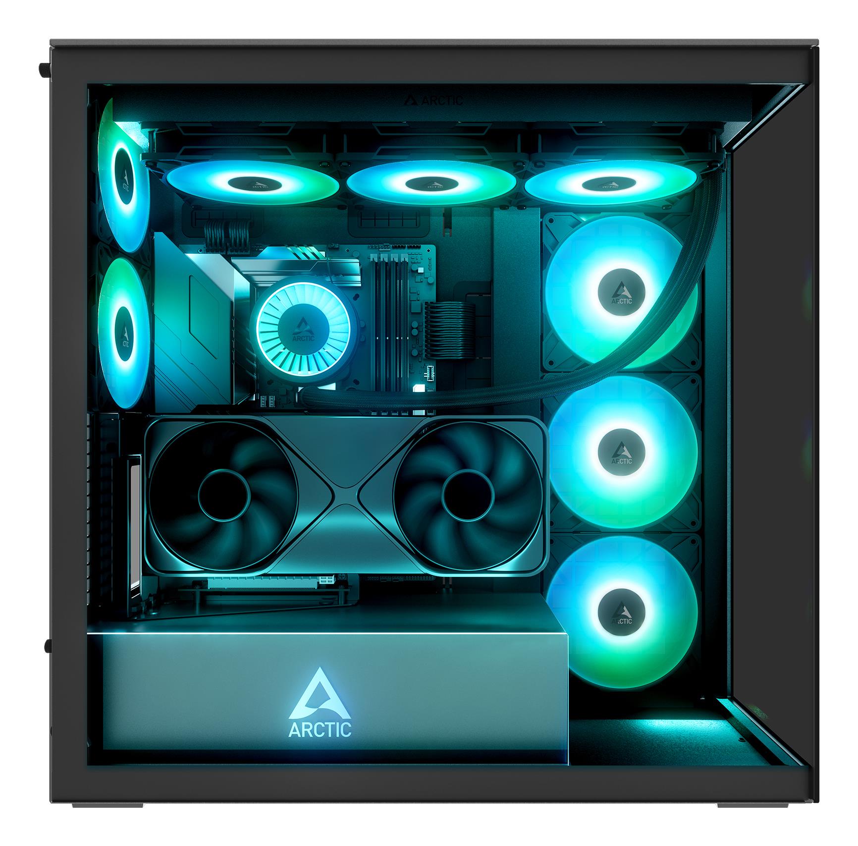 ca9f136b-878a-42e0-b280-955960c28e46-1 Case ARCTIC EATX Black Midi Tower PC Xtender VG (Mirror Black) ACPCC00019A