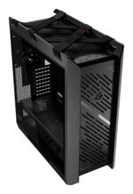 Korpusas ASUS ROG Strix Helios II, šoninis vaizdas su stikliniais paneliais