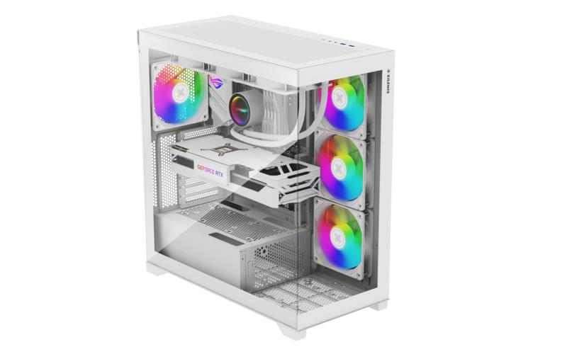 cbe29531-3efe-43d1-b96f-fffa6d68976c-1 Case XILENCE ATX/micro ATX/Mini-ITX White Midi Tower PC X818.W.ARGB