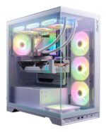 Korpuso ADATA INVADER X BTF vidinis vaizdas su skaidriu paneliu