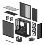 Case ARCTIC Xtender VG (Black) Case product features Transparent panel Not included Colour Black ACPCC00016A