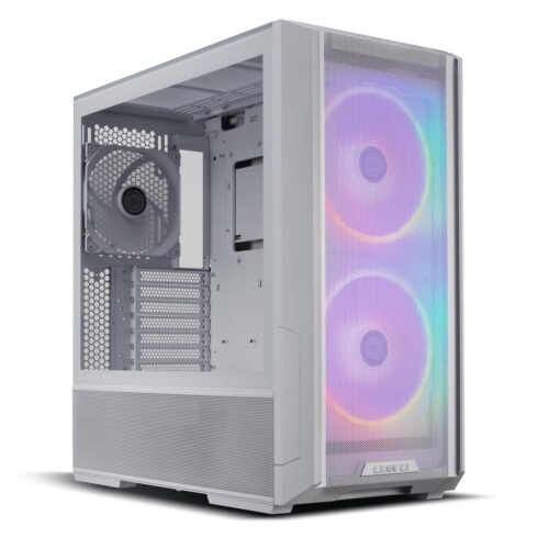 Korpusas LIAN LI LANCOOL 216RW baltas su permatomu paneliu