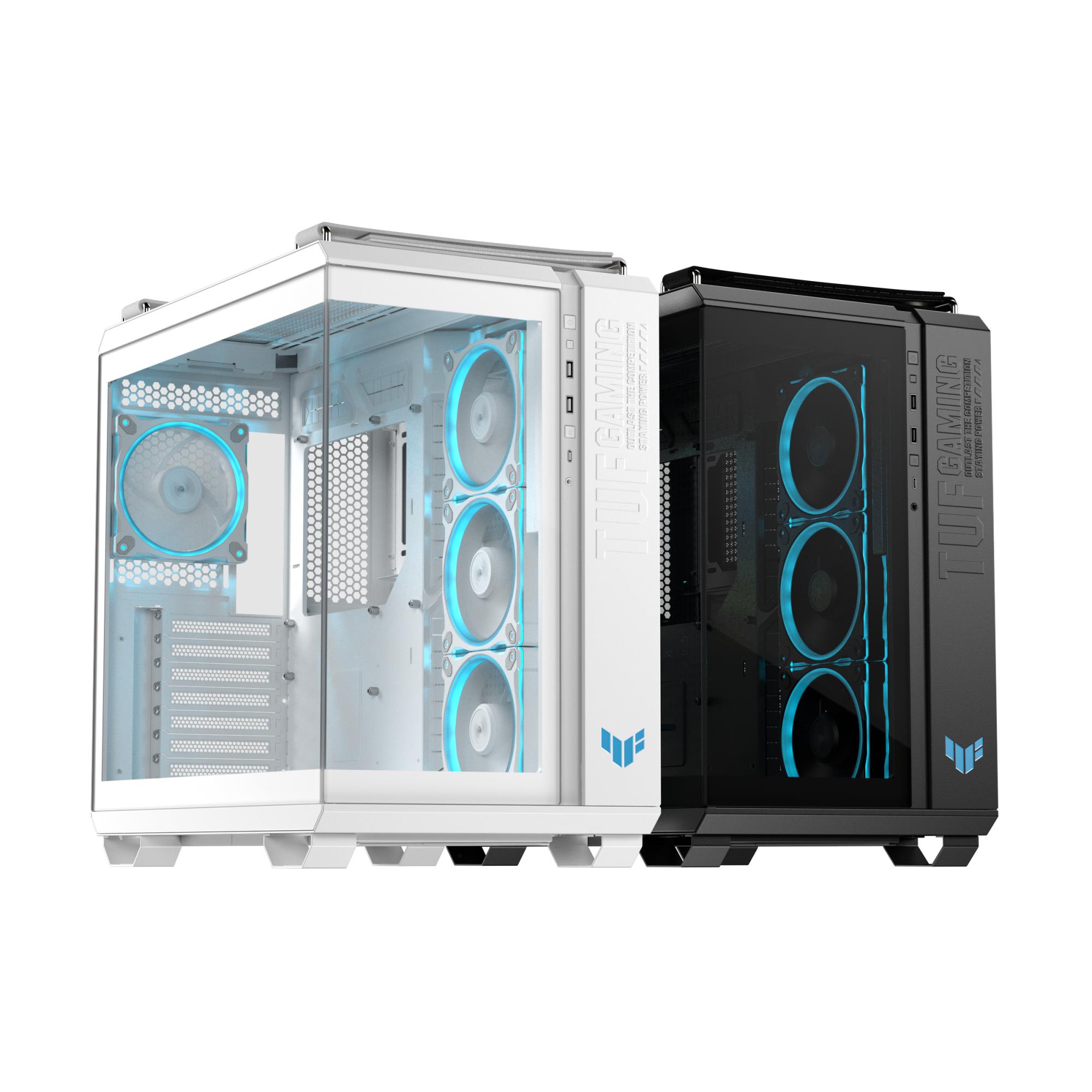 d007a579-549a-4c1e-91eb-c55533ada5d8-1 Case ASUS TUF Gaming GT502 Horizon MidiTower Case product features Transparent panel Not included ATX MicroATX MiniITX Colour White TUFGAMGT502HORIZONWHT