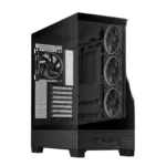 ASUS A31 PLUS korpusas su permatomu paneliu, juodas