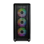 MONTECH X5 MidiTower korpusas su permatomu paneliu, juodas