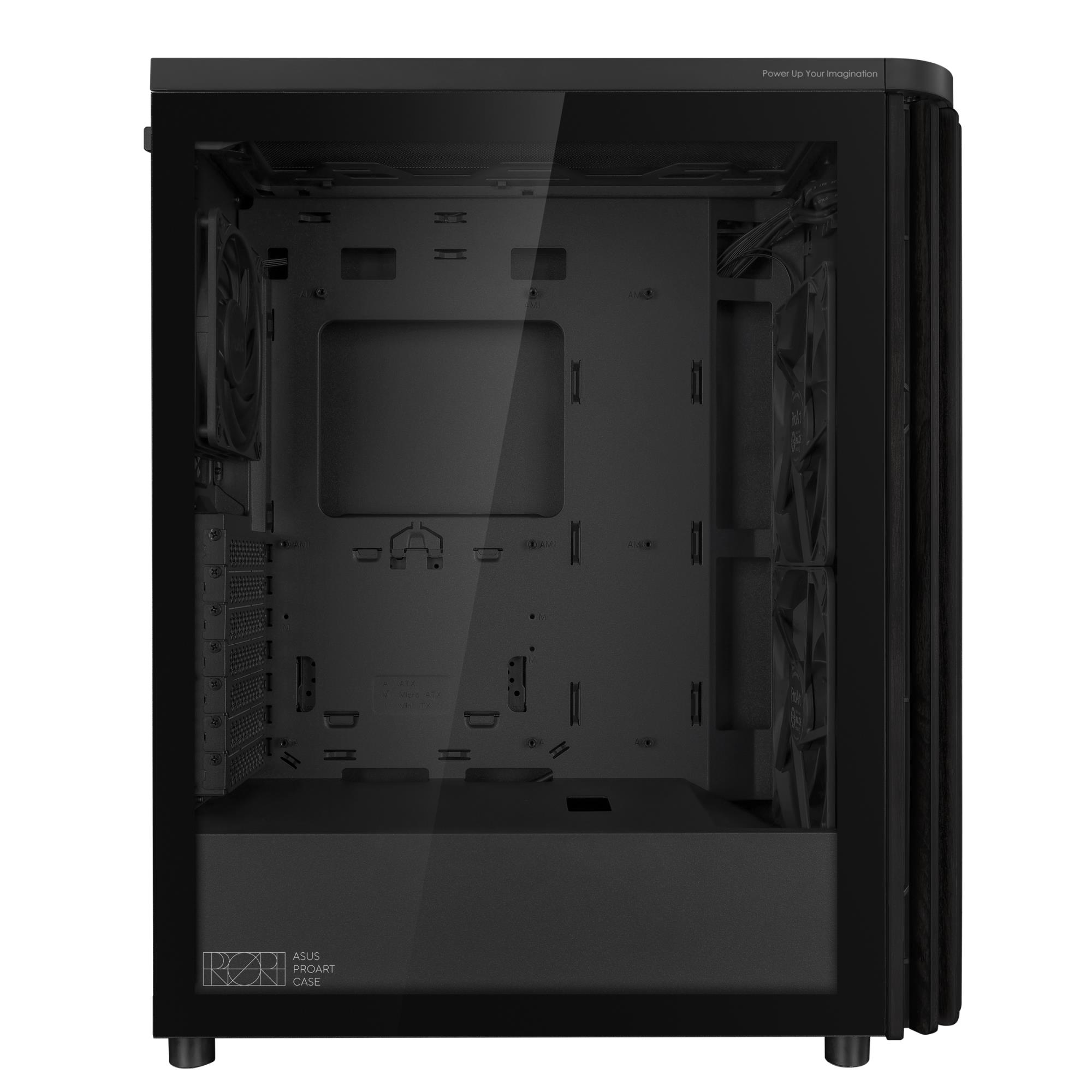 d602de45-b345-4617-b136-433a42131e86-1 Case ASUS ProArt PA401 Wood Edition - Tempered Glass Panel MidiTower Case product features Transparent panel Not included ATX Colour Black PROARTPA401WOODTGPWM