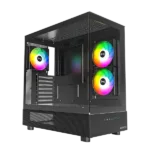 MONTECH XR MidiTower korpusas, suderinamas su ATX, juodas
