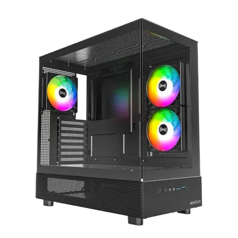 MONTECH XR MidiTower korpusas, suderinamas su ATX, juodas