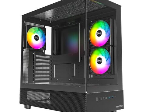 Case MONTECH XR MidiTower Not included ATX MicroATX MiniITX Colour Black XR(B)