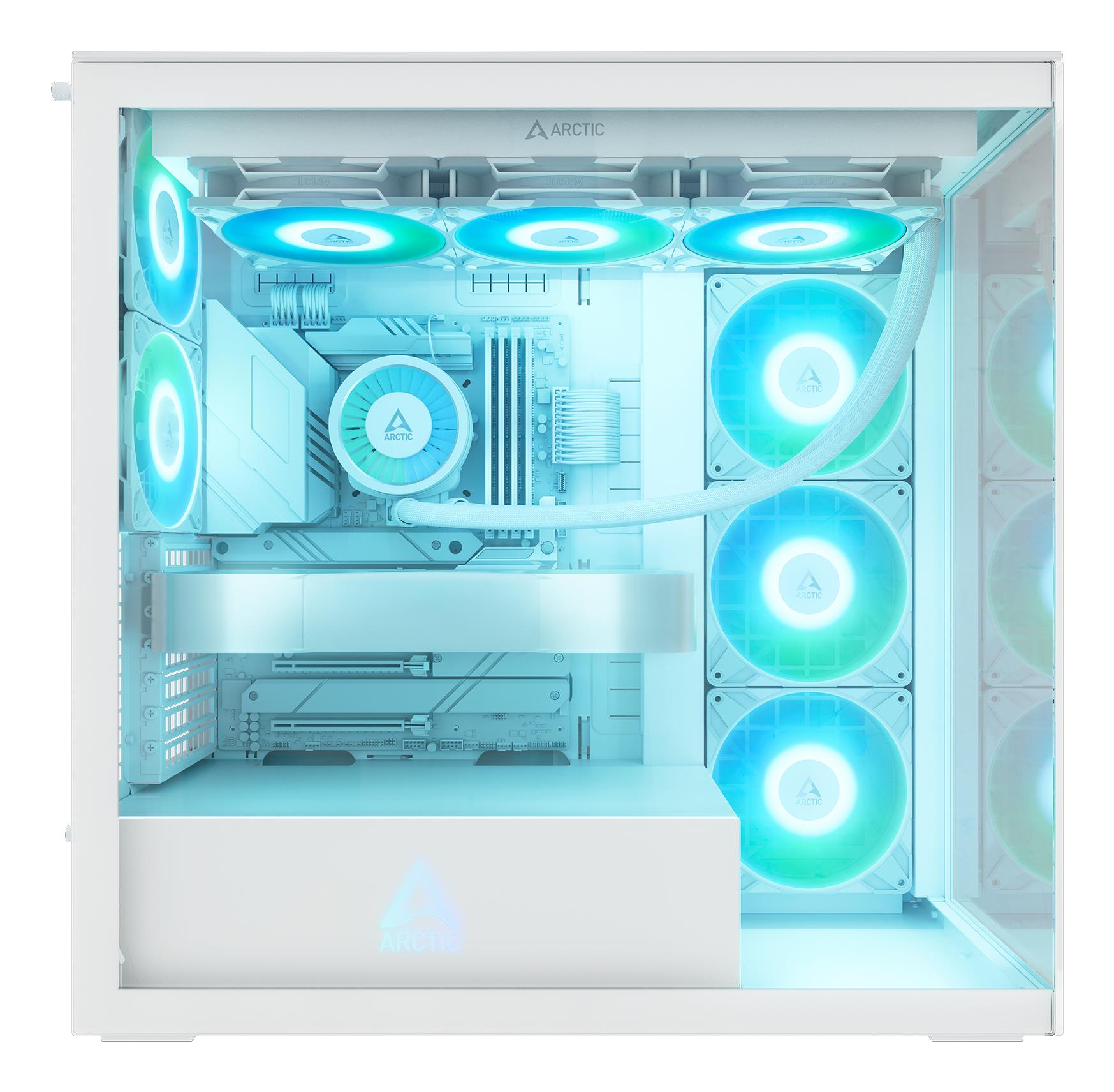 d682ff2f-d71e-4eba-9238-30387a75a63c-1 Case ARCTIC Xtender (White) MidiTower Case product features Transparent panel Not included Colour White ACPCC00014A