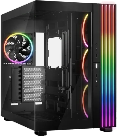 BE QUIET LIGHT BASE 900 FX korpusas su permatomis panelėmis, juodas