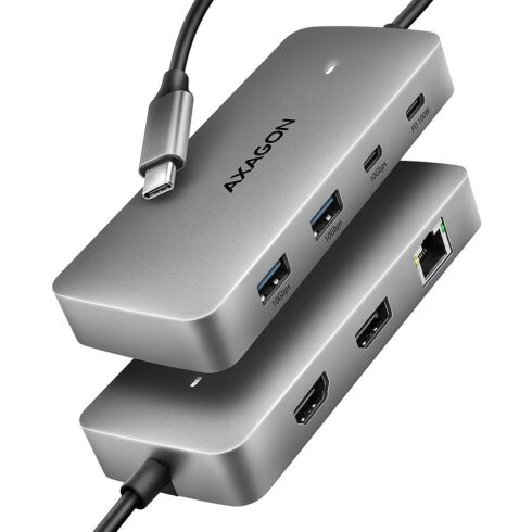 I/O HUB USB-C 3P HDMI DP su 10Gbps ir 4K vaizdo išvestimis