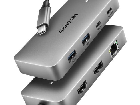 I/O HUB USB-C 3P HDMI DP/0.15M HMC-CUB83X2 AXAGON