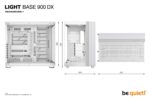 Case BE QUIET LIGHT BASE 900 DX Tower ATX EATX MicroATX MiniITX XL-ATX Colour White BGW70