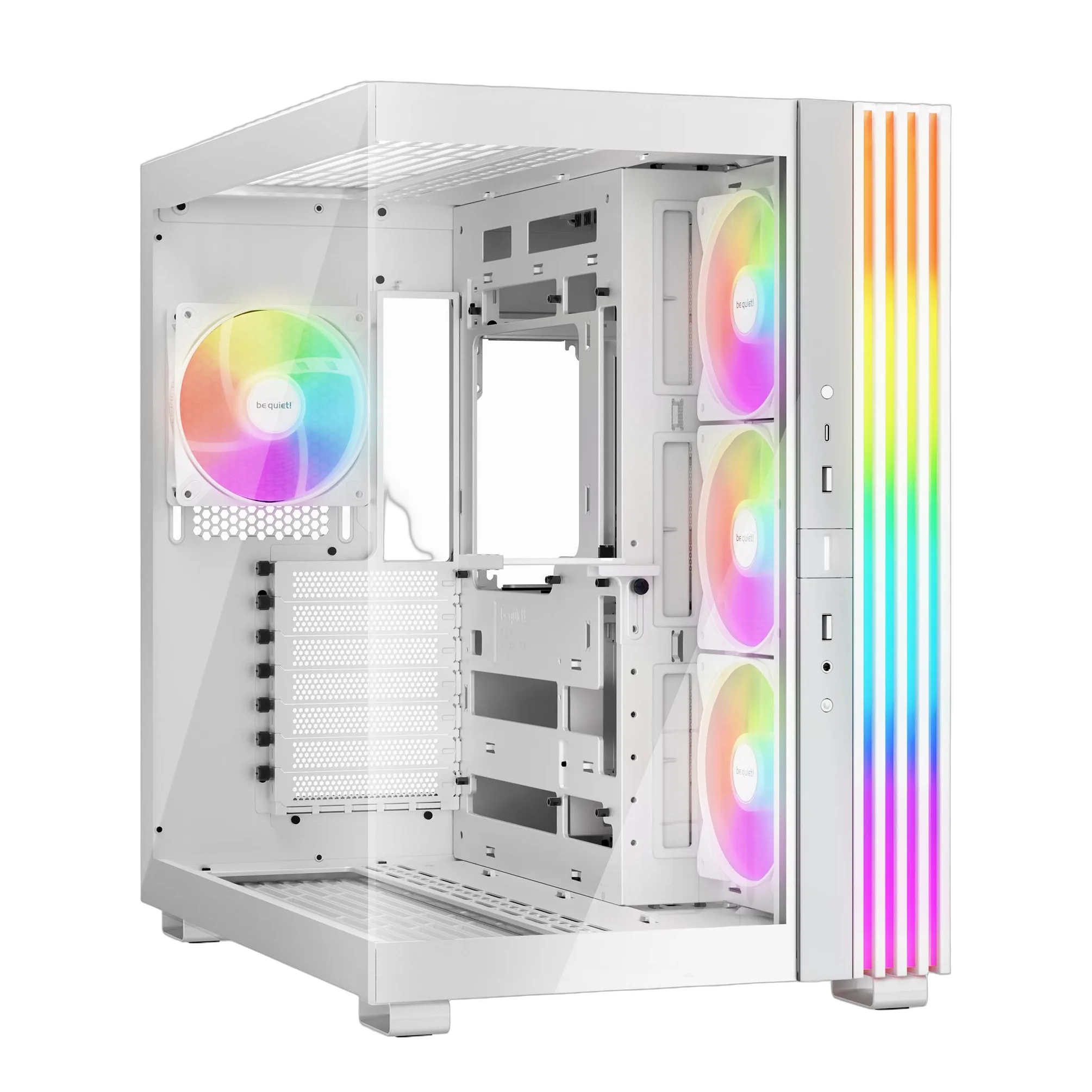 e35cd863-42d9-4c62-a589-a2e5bf71afec-1 Korpusas BE QUIET LIGHT BASE 600 LX Tower, baltas, su ARGB ventiliatoriais