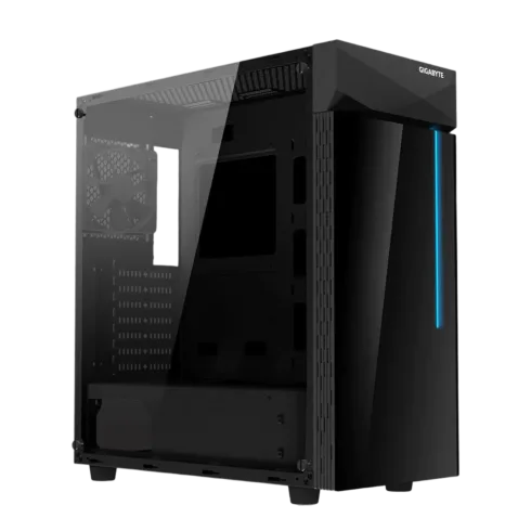 GIGABYTE C200 GLASS korpusas, juodas, skirtas ATX, MicroATX, MiniITX