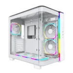 MONTECH KING 95 PRO (W) baltas MidiTower korpusas, suderinamas su ATX