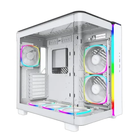 MONTECH KING 95 PRO (W) baltas MidiTower korpusas, suderinamas su ATX