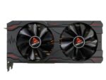 Vaizdo plokštė BIOSTAR NVIDIA GeForce RTX 3070, šoninis vaizdas su aušinimo sistema
