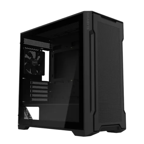 GIGABYTE GB-C102G korpusas su permatomis šoninėmis durimis, juodas
