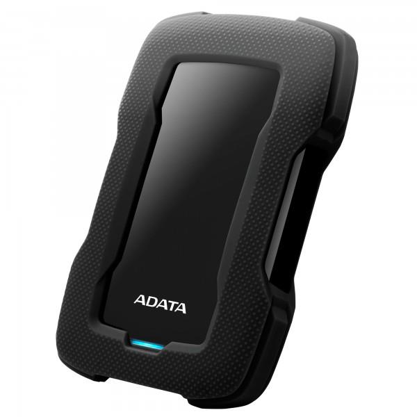 e96d0d92-9960-4bb1-8d26-877825ec8fd3-1 Išorinis HDD ADATA HD330 2TB, šoninis vaizdas su matomu USB 3.1 prievadu