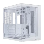 LIAN LI O11D MINI V2 Flow balta mini korpuso dėžė su ATX palaikymu