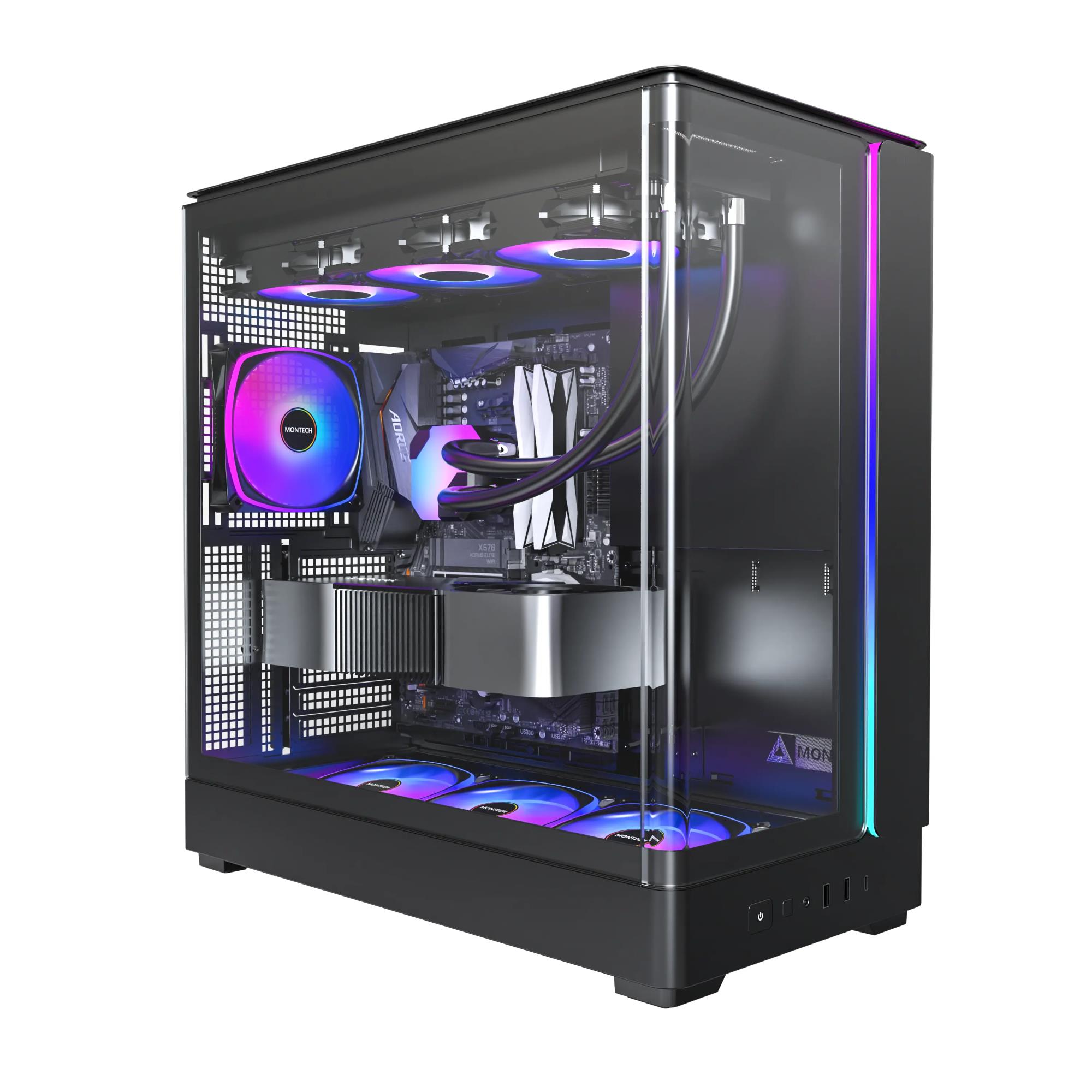 eca53b9a-3910-4b17-8870-58f514e1e5fb-1 Case MONTECH micro ATX/Mini-ITX Black Midi Tower PC KING 45 PRO KING45PRO(B)