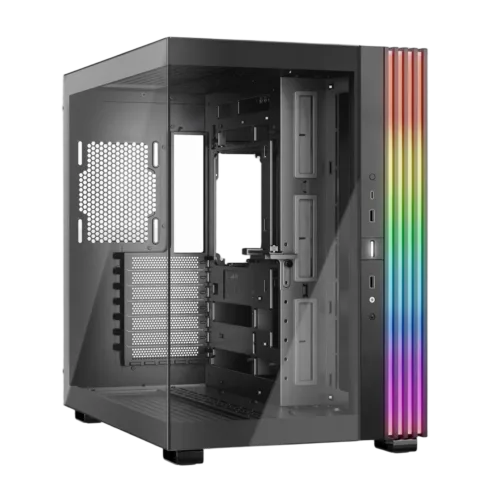 BE QUIET LIGHT BASE 600 DX korpusas su permatomu paneliu, juodas