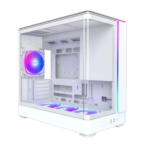 MONTECH KING 15 PRO (W) mikro ATX korpusas su išlenktu stiklu