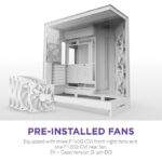 Case NZXT ATX/micro ATX/Mini-ITX/EATX White Midi Tower PC CM-H92FW-01
