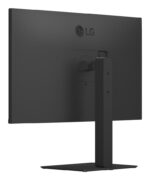 Monitorius LG 31.5" su 3840 x 2160 pikselių ekranu, matomas iš šono