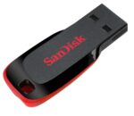 USB atmintinė SanDisk 16GB, matoma iš šono su jungtimi