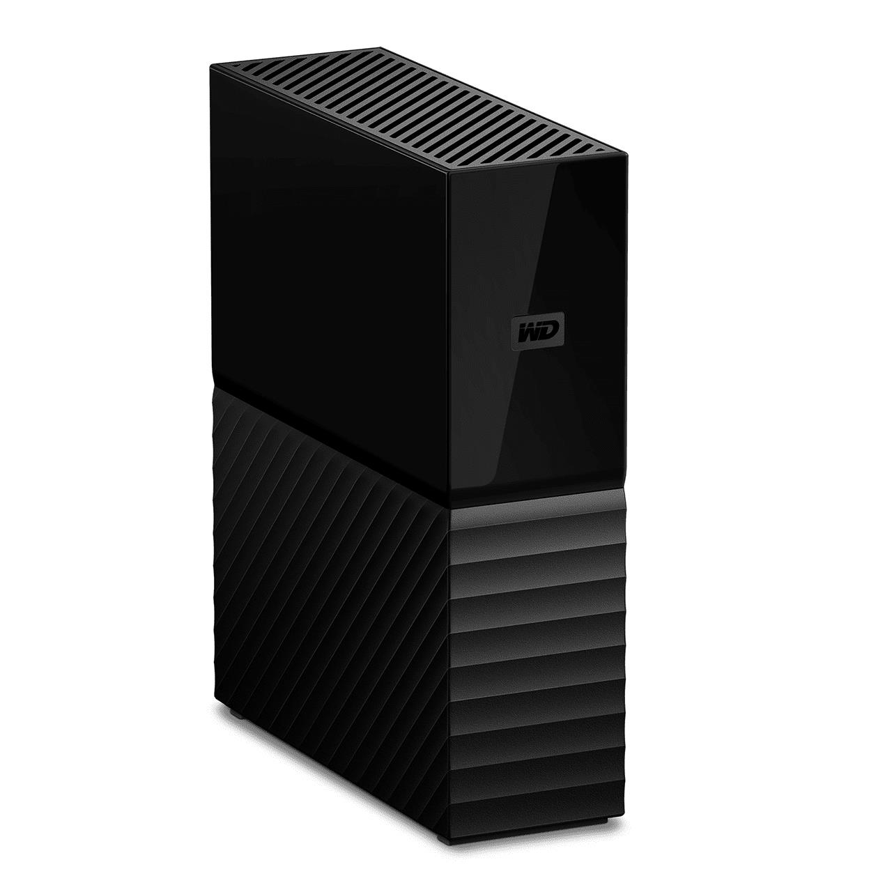 1160d1f1-4b58-4e10-81ea-3f2d99b196cc-1 Išorinis HDD Western Digital My Book 14TB, matomas iš šono, su USB 2.0 ir 3.0 jungtimis