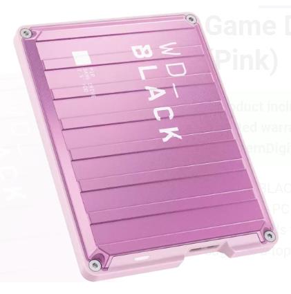1223c124-9c7f-4ad6-acf9-18d4581d4e8d-1 Išorinis HDD WESTERN DIGITAL P10 Game Drive 2TB USB 3.2, rožinė spalva