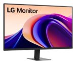 Monitorius LG 31.5" su matiniu ekranu, rodantis priekį