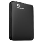 Išorinis HDD WESTERN DIGITAL Elements Portable, matomas iš šono