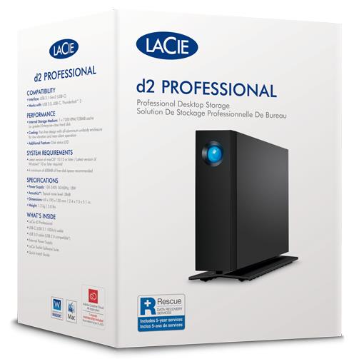 277c990c-81b8-46db-ac59-c6322e7a8025-1 External HDD LACIE d2 Professional STHA20000800 20TB USB-C USB 3.2 Drives 1 STHA20000800