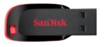 USB atmintinė SanDisk Cruzer Blade 16GB, šoninis vaizdas su jungtimi