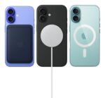 iPhone 16 su 128GB juodas, matomas iš šono su ekranu