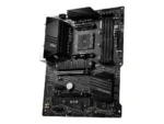 MSI B550-A PRO motininė plokštė, šoninis vaizdas su lizdais ir jungtimis