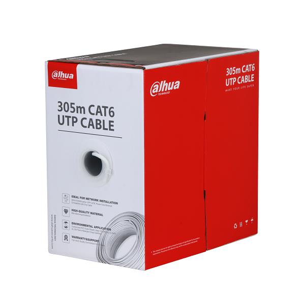 3585c903-53f6-4230-860e-970a9737bb43 CAT6 UTP tinklo kabelis 305m, CCA, balta spalva
