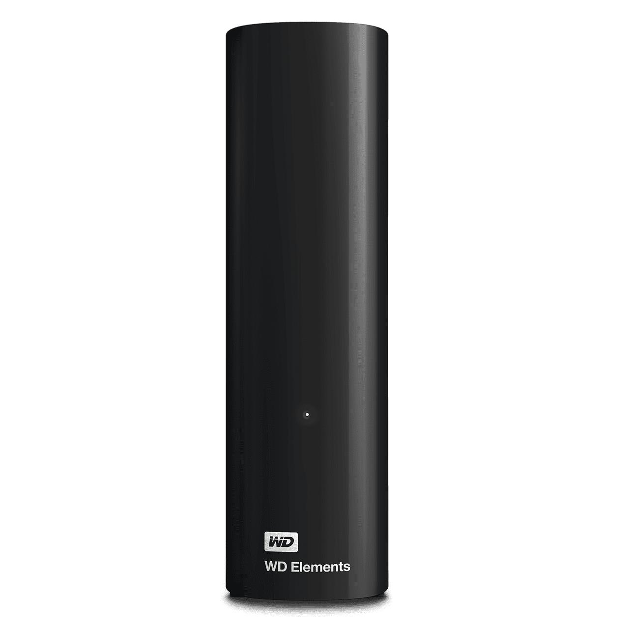 361d8ef5-e160-4fdc-9627-a86075d27cec-1 Išorinis HDD Western Digital Elements 12TB, matomas iš šono su USB 3.0 jungtimi