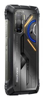 Mobilus telefonas Blackview ROCK 3, juodas, matomas iš šono