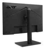 Acer 23.8" LCD monitor, užpakalinė pusė su jungtimis ir VESA tvirtinimu