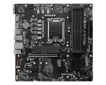 Motininė plokštė MSI PRO B760M-P DDR4, viršutinė peržiūra su jungtimis