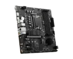 Motininė plokštė MSI PRO B760M-P DDR4, šoninis vaizdas su atminties lizdais