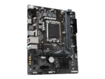 Motininė plokštė Gigabyte H610M K DDR4, viršutinė peržiūra su jungčių išdėstymu