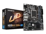Motininė plokštė Gigabyte H610M K DDR4 su matomu LGA1700 procesoriaus lizdu