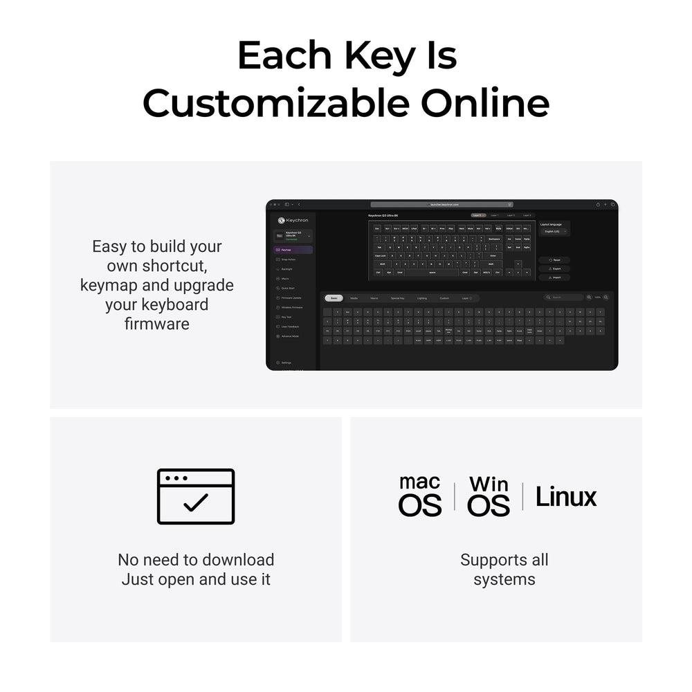 44f86aed-dd53-478d-b2d5-bbf1ab496cd2-1 KEYBOARD WRL Q3 ULTRA/BLACK Q3U-M1 KEYCHRON