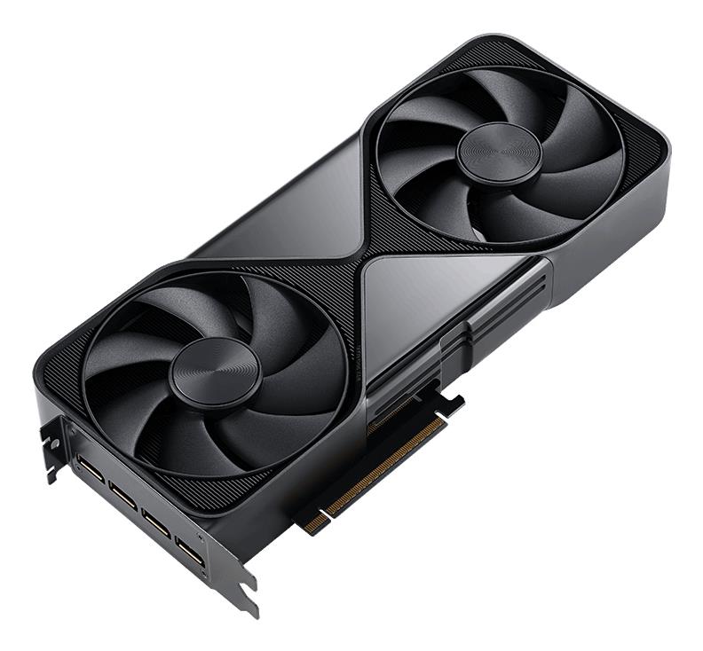 572a0aab-55c5-4e27-b237-349efd9bd705 Vaizdo plokštė PNY NVIDIA RTX PRO 6000, šoninis vaizdas su jungtimis